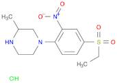 Piperazine, 1-[4-(ethylsulfonyl)-2-nitrophenyl]-3-methyl-, hydrochloride (1:1)