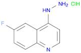 Quinoline, 6-fluoro-4-hydrazinyl-, hydrochloride (1:1)