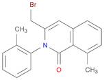 1(2H)-Isoquinolinone, 3-(bromomethyl)-8-methyl-2-(2-methylphenyl)-