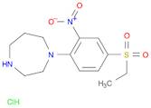 1H-1,4-Diazepine, 1-[4-(ethylsulfonyl)-2-nitrophenyl]hexahydro-, hydrochloride (1:1)