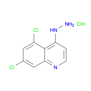 Quinoline, 5,7-dichloro-4-hydrazinyl-, hydrochloride (1:1)