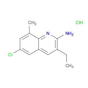 2-Quinolinamine, 6-chloro-3-ethyl-8-methyl-, hydrochloride (1:1)