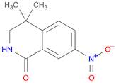 1(2H)-Isoquinolinone, 3,4-dihydro-4,4-dimethyl-7-nitro-