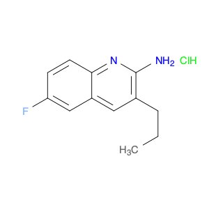 2-Quinolinamine, 6-fluoro-3-propyl-, hydrochloride (1:1)