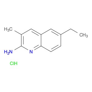 2-Quinolinamine, 6-ethyl-3-methyl-, hydrochloride (1:1)