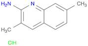 2-Quinolinamine, 3,7-dimethyl-, hydrochloride (1:1)