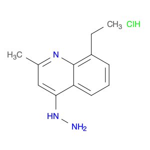 Quinoline, 8-ethyl-4-hydrazinyl-2-methyl-, hydrochloride (1:1)