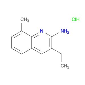 2-Quinolinamine, 3-ethyl-8-methyl-, hydrochloride (1:1)