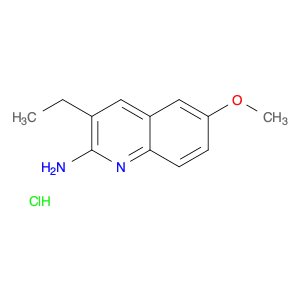 2-Quinolinamine, 3-ethyl-6-methoxy-, hydrochloride (1:1)