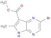 5H-Pyrrolo[2,3-b]pyrazine-7-carboxylic acid, 2-bromo-6-methyl-, methyl ester