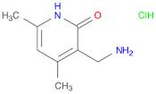 2(1H)-Pyridinone, 3-(aminomethyl)-4,6-dimethyl-, hydrochloride (1:1)