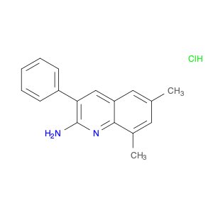 2-Quinolinamine, 6,8-dimethyl-3-phenyl-, hydrochloride (1:1)