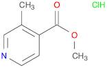 4-Pyridinecarboxylic acid, 3-methyl-, methyl ester, hydrochloride (1:1)