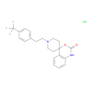 Spiro[4H-3,1-benzoxazine-4,4'-piperidin]-2(1H)-one, 1'-[2-[4-(trifluoromethyl)phenyl]ethyl]-, hydr…