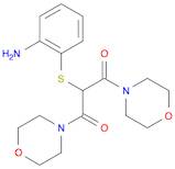 Morpholine, 4,4'-[2-[(2-aminophenyl)thio]-1,3-dioxo-1,3-propanediyl]bis- (9CI)