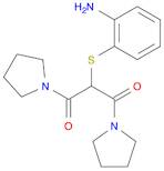 Pyrrolidine, 1,1'-[2-[(2-aminophenyl)thio]-1,3-dioxo-1,3-propanediyl]bis- (9CI)