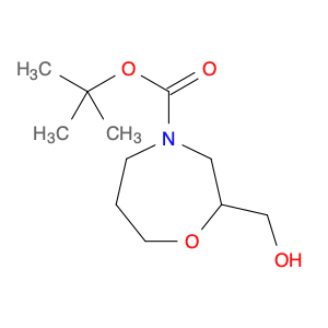 1,4-Oxazepine-4(5H)-carboxylic acid, tetrahydro-2-(hydroxymethyl)-, 1,1-dimethylethyl ester