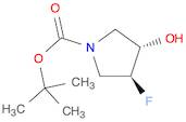 1-Pyrrolidinecarboxylic acid, 3-fluoro-4-hydroxy-, 1,1-dimethylethyl ester, (3S,4S)-