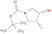 1-Pyrrolidinecarboxylic acid, 3-fluoro-4-hydroxy-, 1,1-dimethylethyl ester, (3R,4S)-