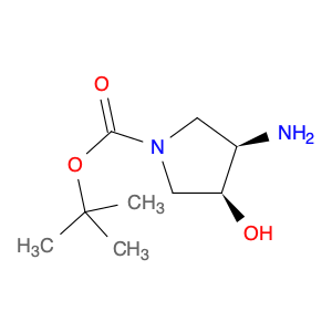 1-Pyrrolidinecarboxylic acid, 3-amino-4-hydroxy-, 1,1-dimethylethyl ester, (3R,4S)-