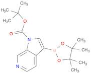 1H-Pyrrolo[2,3-c]pyridine-1-carboxylic acid, 3-(4,4,5,5-tetramethyl-1,3,2-dioxaborolan-2-yl)-, 1,1…