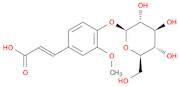 2-Propenoic acid, 3-[4-(β-D-glucopyranosyloxy)-3-methoxyphenyl]-, (2E)-