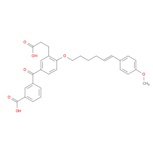 Benzenepropanoic acid, 5-(3-carboxybenzoyl)-2-[[(5E)-6-(4-methoxyphenyl)-5-hexen-1-yl]oxy]-