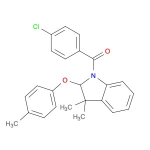 (4-Chlorophenyl)(3,3-dimethyl-2-(p-tolyloxy)indolin-1-yl)methanone