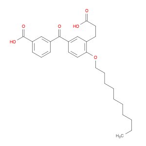 Benzenepropanoic acid, 5-(3-carboxybenzoyl)-2-(decyloxy)-