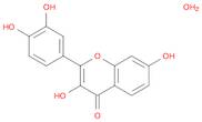 4H-1-Benzopyran-4-one, 2-(3,4-dihydroxyphenyl)-3,7-dihydroxy-, hydrate (1:1)