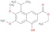 2-Naphthalenecarboxylic acid, 4-hydroxy-6,7-dimethoxy-8-(1-methylethyl)-, ethyl ester