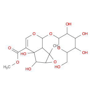 Oxireno[4,5]cyclopenta[1,2-c]pyran-5-carboxylic acid, 2-(β-D-glucopyranosyloxy)-1a,1b,2,5a,6,6a-he…