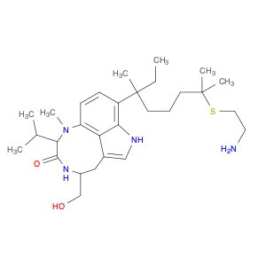 3H-Pyrrolo[4,3,2-gh]-1,4-benzodiazonin-3-one, 9-[5-[(2-aminoethyl)thio]-1-ethyl-1,5-dimethylhexyl]…