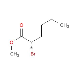 Hexanoic acid, 2-bromo-, methyl ester, (2S)-