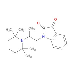 1H-Indole-2,3-dione, 1-[2-(2,2,6,6-tetramethyl-1-piperidinyl)propyl]-