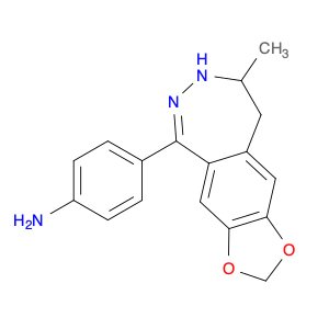 4-(8-Methyl-8,9-dihydro-7H-[1,3]dioxolo[4',5':4,5]benzo[1,2-d][1,2]diazepin-5-yl)aniline
