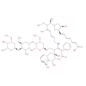 Benzeneacetic acid, (2R,3R,4R,6S)-2-[(1S)-2-[[(2E,4E,6S,7S)-7-[(2R,4S,5S)-5-[(1E,3E,5E)-6-carbox...