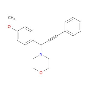 Morpholine, 4-[1-(4-methoxyphenyl)-3-phenyl-2-propyn-1-yl]-