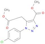 1H-1,2,3-Triazole-5-acetic acid, 1-(4-chlorophenyl)-4-(methoxycarbonyl)-, methyl ester