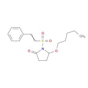 2-Pyrrolidinone, 5-(pentyloxy)-1-[(2-phenylethenyl)sulfonyl]-
