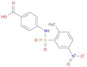 Benzoic acid, 4-[[(2-methyl-5-nitrophenyl)sulfonyl]amino]-