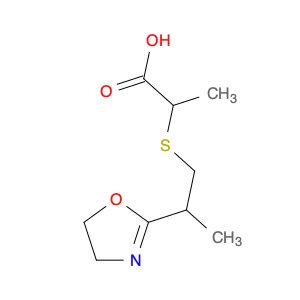 Propanoic acid, 2-[[2-(4,5-dihydro-2-oxazolyl)propyl]thio]-