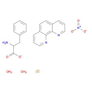 Copper(1+), aqua(1,10-phenanthroline-κN1,κN10)(L-phenylalaninato-κN,κO)-, (SP-5-23)-, nitrate, mon…