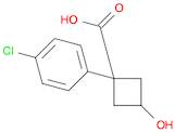 Cyclobutanecarboxylic acid, 1-(4-chlorophenyl)-3-hydroxy-, trans-