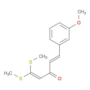 1,4-Pentadien-3-one, 5-(3-methoxyphenyl)-1,1-bis(methylthio)-, (E)- (9CI)