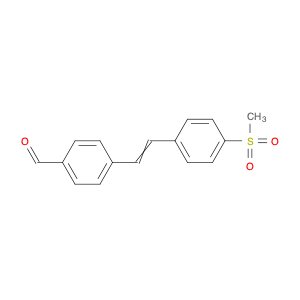 Benzaldehyde, 4-[2-[4-(methylsulfonyl)phenyl]ethenyl]-