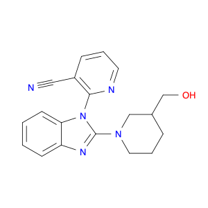 3-Pyridinecarbonitrile, 2-[2-[3-(hydroxymethyl)-1-piperidinyl]-1H-benzimidazol-1-yl]-