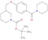 1-Piperidinecarboxylic acid, 3-[[4-(1-piperidinylcarbonyl)phenoxy]methyl]-, 1,1-dimethylethyl ester