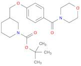 1-Piperidinecarboxylic acid, 3-[[4-(4-morpholinylcarbonyl)phenoxy]methyl]-, 1,1-dimethylethyl ester