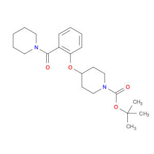 1-Piperidinecarboxylic acid, 4-[2-(1-piperidinylcarbonyl)phenoxy]-, 1,1-dimethylethyl ester